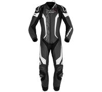Spidi Laser Pro One Piece Perforated Motorcycle Leather Suit, black-white, size 48 for Men