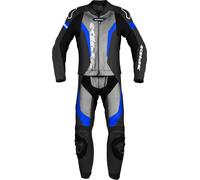 Spidi Laser Touring, leather suit 2pcs. 46 Black/Light Grey/Blue