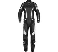 Spidi Laser Touring Two Piece Ladies Motorcycle Leather Suit, black-white, size 46 for Women