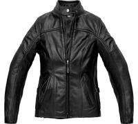 Spidi Mack Ladies Motorcycle Leather Jacket, black, size 46