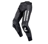 SPIDI Motorcycle Leather Trousers, Black/White, 50