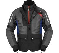 Spidi Net H2Out waterproof Motorcycle Textile Jacket, black/grey/blue, size XXL