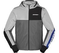 Spidi Net Motorcycle Hoodie, black/grey/blue, size L