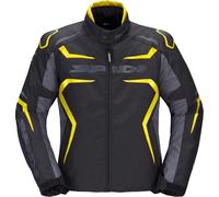 Spidi Race-Evo H2Out Motorcycle Textile Jacket, black/grey/neon, size XXL