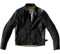 Spidi Rock Motorcycle Leather Jacket, black, size 52 for Men