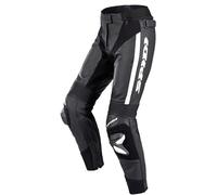 Spidi RR Pro 2 Ladies Motorcycle Leather Pants, black/white, size 48