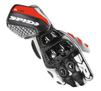 Spidi Carbo Kangaroo Motorcycle Gloves, black-red, size 2XL for Men