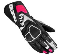 Spidi STS-3 Ladies Motorcycle Gloves, black-pink, size L for Women