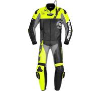 Spidi DP-Progressive Tour, leather suit 2pcs. 50 Black/Neon-Yellow/Grey
