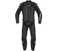 Spidi Laser Touring Two Piece Motorcycle Leather Suit, black-white, size 46 for Men
