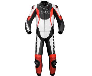 Spidi Sport Warrior Touring Two Piece Motorcycle Leather Suit, black/red, size 52