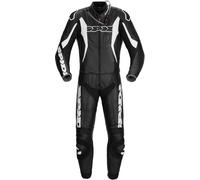 Spidi Sport Warrior Touring Two Piece Motorcycle Leather Suit, black/white, size 54