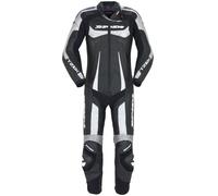 Spidi T-2 Kangaroo Wind Pro One Piece Motorcycle Leather Suit, black/silver, size 46