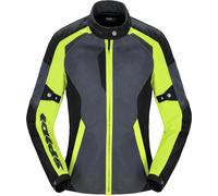 Spidi Tek Net Ladies Motorcycle Jacket, black-grey-yellow, size M for Women