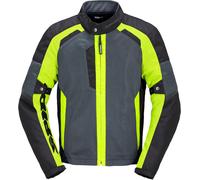 Spidi Tek Net Motorcycle Jacket, black-grey-yellow, size 5XL for Men