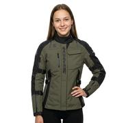 Spidi Tour Evo 2 H2Out waterproof Ladies Motorcycle Textile Jacket, olive green/black, size M