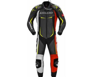 SPIDI TRACK WIND PRO leather suit 1-piece black-red-yellow 48