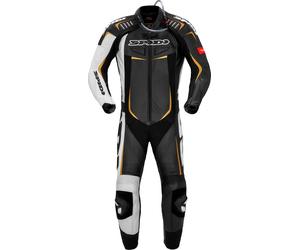 Spidi Track Wind Pro, leather suit 1pcs. 48 Black/White/Gold