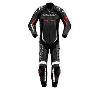 Spidi Track Wind Replica Evo One Piece Motorcycle Leather Suit, black/white, size 46