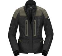 Spidi Traveler 3 Evo H2Out waterproof Ladies Motorcycle Textile Jacket, black/olive, size L