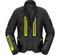 Spidi Traveler 3 Evo H2Out waterproof Motorcycle Textile Jacket, black/yellow, size 4XL