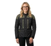 Spidi Traveler 3 Evo H2Out waterproof Ladies Motorcycle Textile Jacket, black-green, size XL for Women