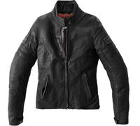 Spidi Vintage Ladies Motorcycle Leather Jacket, black, size 42