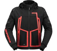 Spidi Warrior H2OUT waterproof Motorcycle Hoodie, black/red, size S