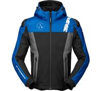 Spidi Warrior Motorcycle Hoodie, black/blue, size XXL