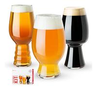 Spiegelau 4991693 Craft Beer Tasting Kit, Different Glasses: IPA, Stout and Wheat Beer, Crystal, 540/600/750 ml, Pack of 3
