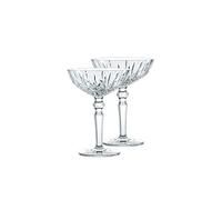 Spiegelau and Nachtmann Crystal Glass Set, Crystal Glass, Clear Crystal, 10.8 x 10.8 x 14.7 cm