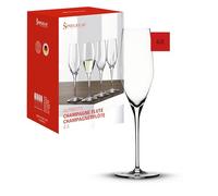 Spiegelau Champagne Glasses - Suitable for Sparkling Wine, Prosecco & Cava, Set of 4, Crystal, 190 ml, Authentis, 4400187
