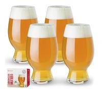 Spiegelau Craft Beer Wheat Beer Glasses Set of 4 European-Made Lead-Free Crystal Modern Beer Glasses Dishwasher Safe Professional Quality Witbier