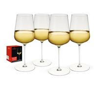 Spiegelau Definition Universal Big Wine Glasses, European Made Crystal Drinking Glass Set for White and Red Wines, Dinner, Birthday Party, Glassware, Home Bar Accessories, 19 oz, Set of 4