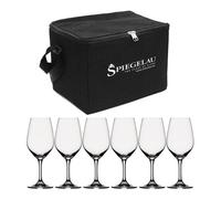 Spiegelau - Expert Wine Glass Bag incl. 6 Wine glasses, Black - Black