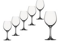 SPIEGELAU® Festival Rotweinkelch Red Wine/Water Goblet Glasses Large Wine Table Platinum Glass Set - 402ml / 13.5oz - Pack of 6 (Made in Germany)
