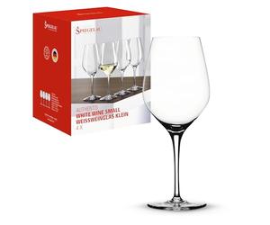 Spiegelau Small White Wine Glasses, Set of 4, Crystal, 360 ml, Authentis, 4400183