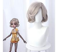 Spiel Identität V Tänzerin Margaretha Zelle Perücke Cosplay Kostüm Leicht Kaffee Farbe Curl Kurz Hitzebeständig Faser Haar Perücken 476EA