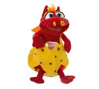 spielgezeug Living Puppets Small Ottilie in Egg Hand Puppet Dragon 36 cm, Red