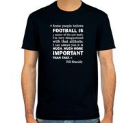 SpielRaum T-Shirt Bill Shankly, Football Retro Vintage Black