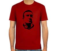 SpielRaum T-Shirt Eric Cantona, Football Retro Vintage Deepred