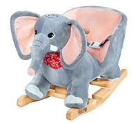 Spielwerk® Elephant Rocking Chair Baby Rocker with Interactive Sounds, Grey