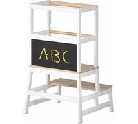 Learning tower Barn pine white adjustable 93x51x50cm