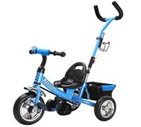 Kids Trike Raceline Blue Metal with Parent Handle