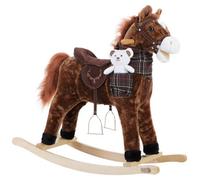 Spielwerk Rocking Horse Chair With Musical Sounds, Sensory Toys For Balance Training & Early Development, For Nursery, Brown