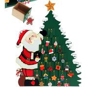 SPIELWERK® Wooden Advent Calendar Chocolates Gift Box, Santa Christmas Tree | 24 Day Countdown, Festive Holiday Décor, Christmas Chocolate Gift Housing, Fill Your Own Advent Calendars for Kids and Adults