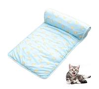spier Pet Cooling Mat, Ice Silk Cooling Pad Summer Pet Bed Pet Cooling Blanket Sleeping Mat for Dogs and Cats, 60 x 40 cm (Blue Banana)