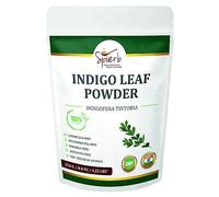 Spierb Indigo Leaf Powder (250 g / 8.8 oz / 0.55 lbs) - Natural Pure Indigo Powder for Hair colour - Hair Dye black permanent hair colour - Use with henna powder for jet black hair dye/dark brown hair
