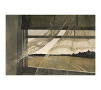Spiffing Prints Andrew Wyeth Wind from the Sea - Small - Semi Gloss - Unframed Art Print Poster