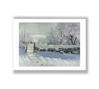 Spiffing Prints Claude Monet - The Magpie 1869 - Small - Matte Art Print